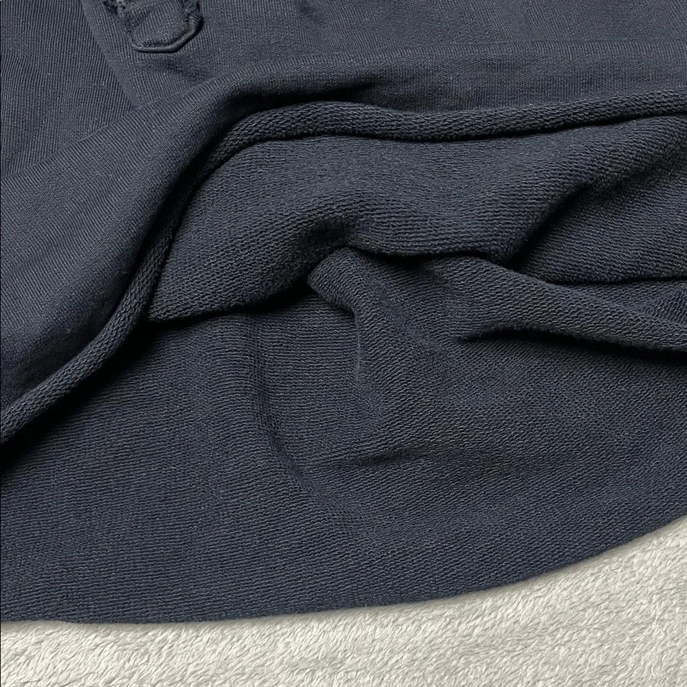 NEW Frank & Eileen S 100%‎ Cotton Triple Fleece Navy Blue Henley Sweatshirt USA